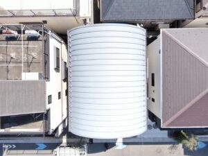 R屋根の葺き替え工事