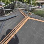 スカイメタルルーフを使用した屋根カバー工事