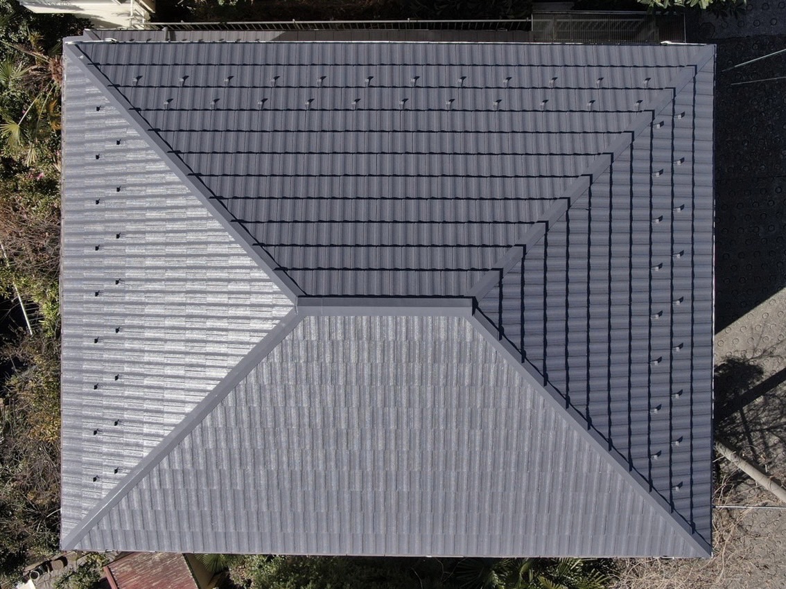 横浜市保土ヶ谷区でセメント瓦の屋根塗装